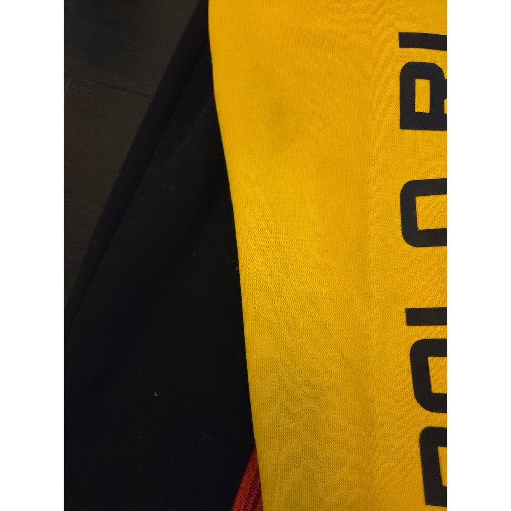 Polo Ralph Lauren RL67 Full Zip Colorblock Track Jacket Black Olive Yellow SZ XL - Picture 7 of 9